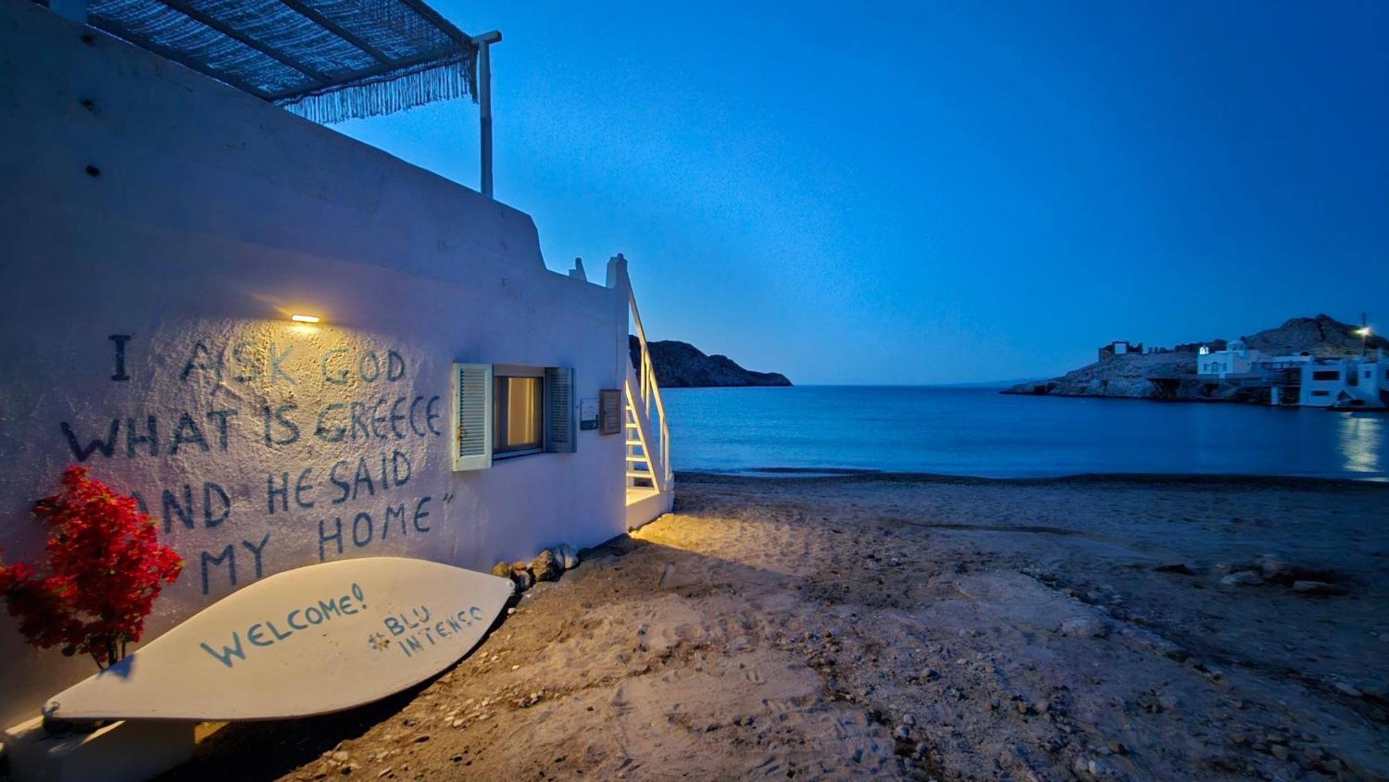 Blu Intenso Boathouse Firopotamos Exterior foto